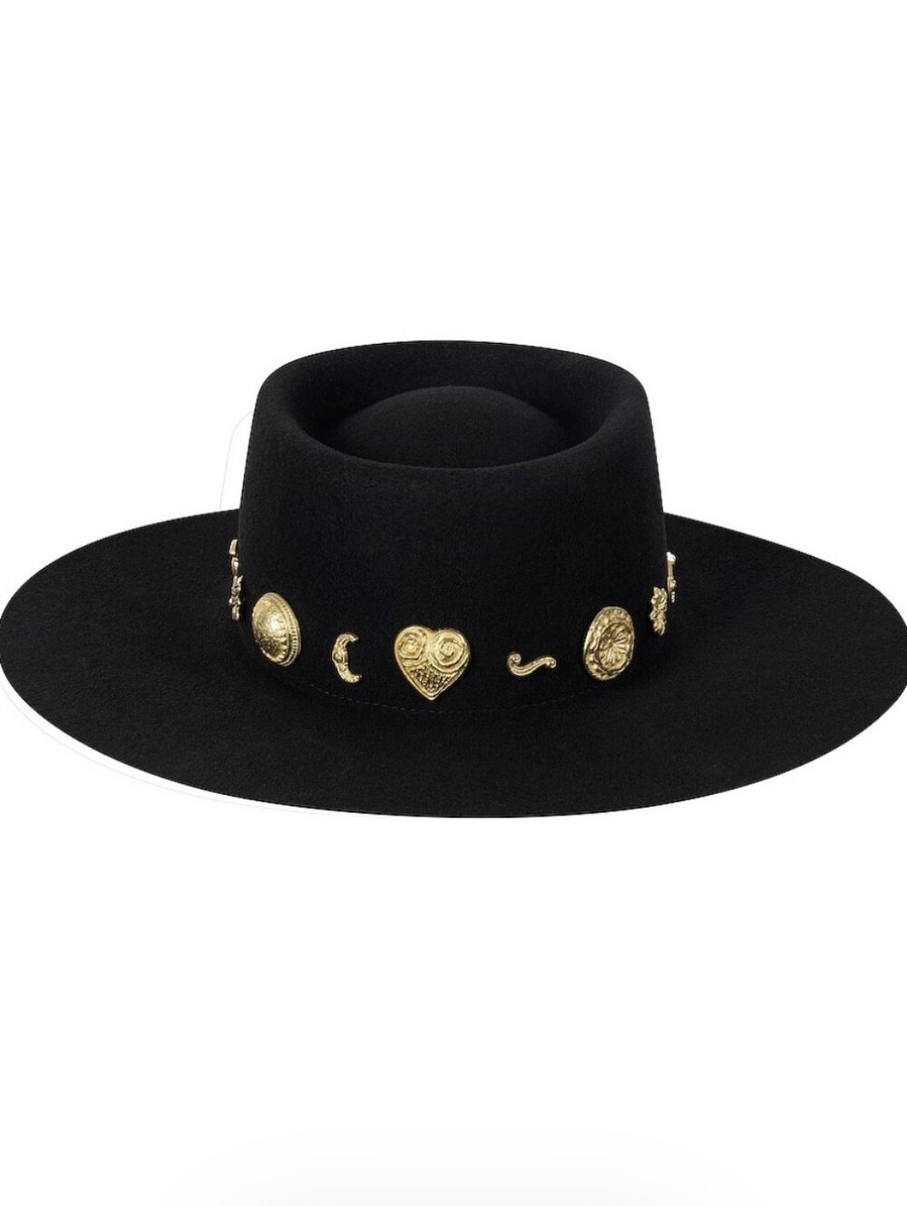 NWT Lack of Color Cosmic Boater hat in black